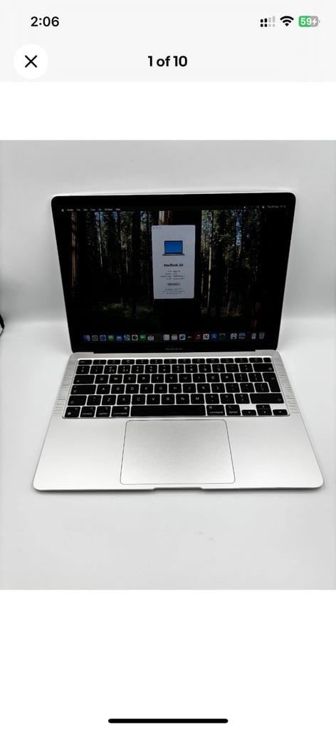 MacBook Air M1 2020, 8Gb, 256GB, cycle count 166, battery 97%, only serious buyers contact please 