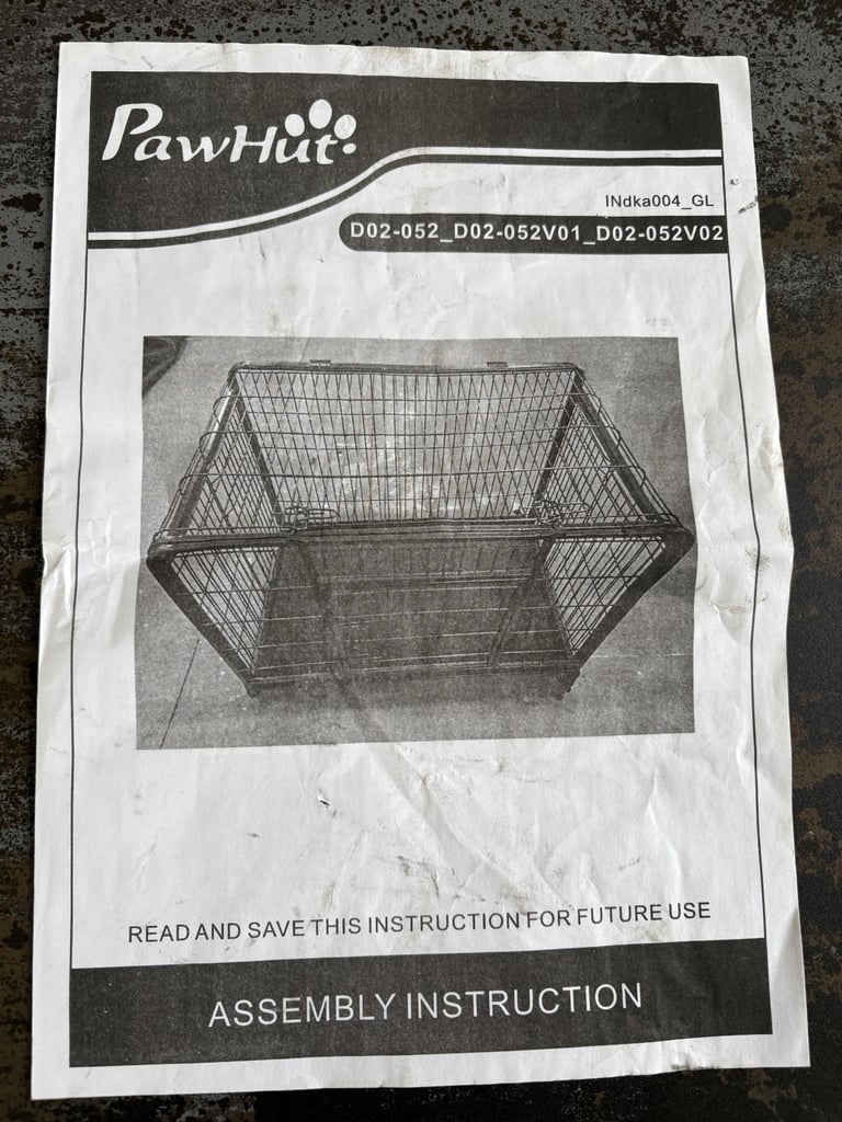 PawHut Metal Dog Cage Kennel Locking Door & Wheels Removable Tray 