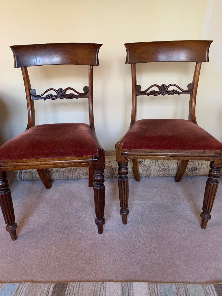 2 x antique chairs 