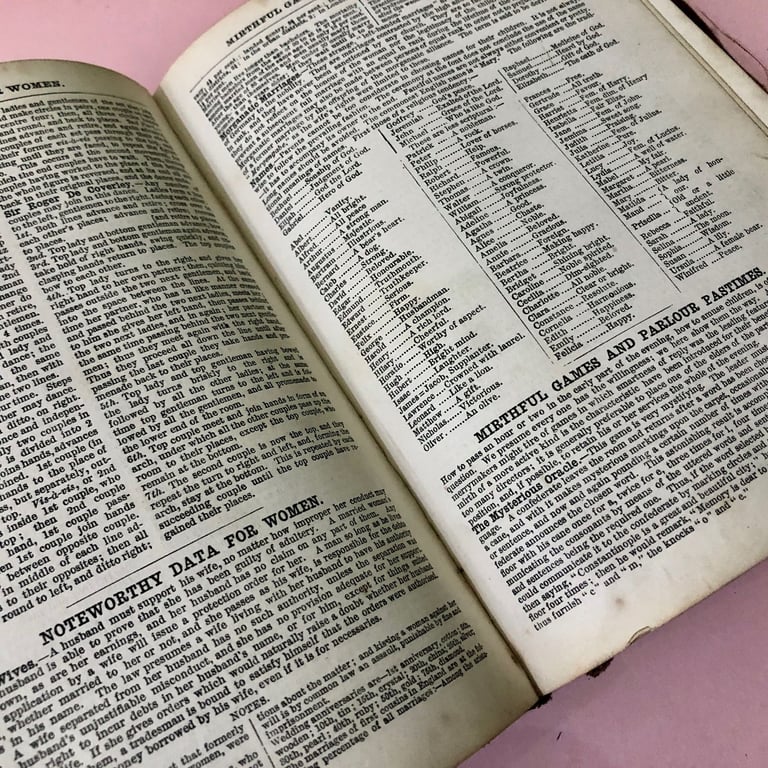 1894 antique leather READY REFERENCE Universal Cyclopaedia •W.R. Balch