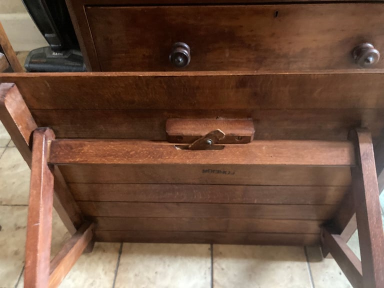 Vintage slatted folding occasional table - Reasonable offers accepted  