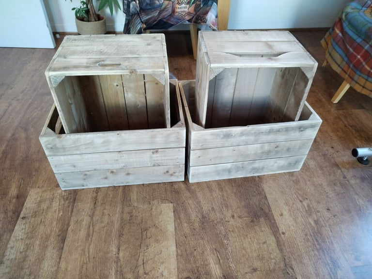 image for 4 Wooden Storage Crates