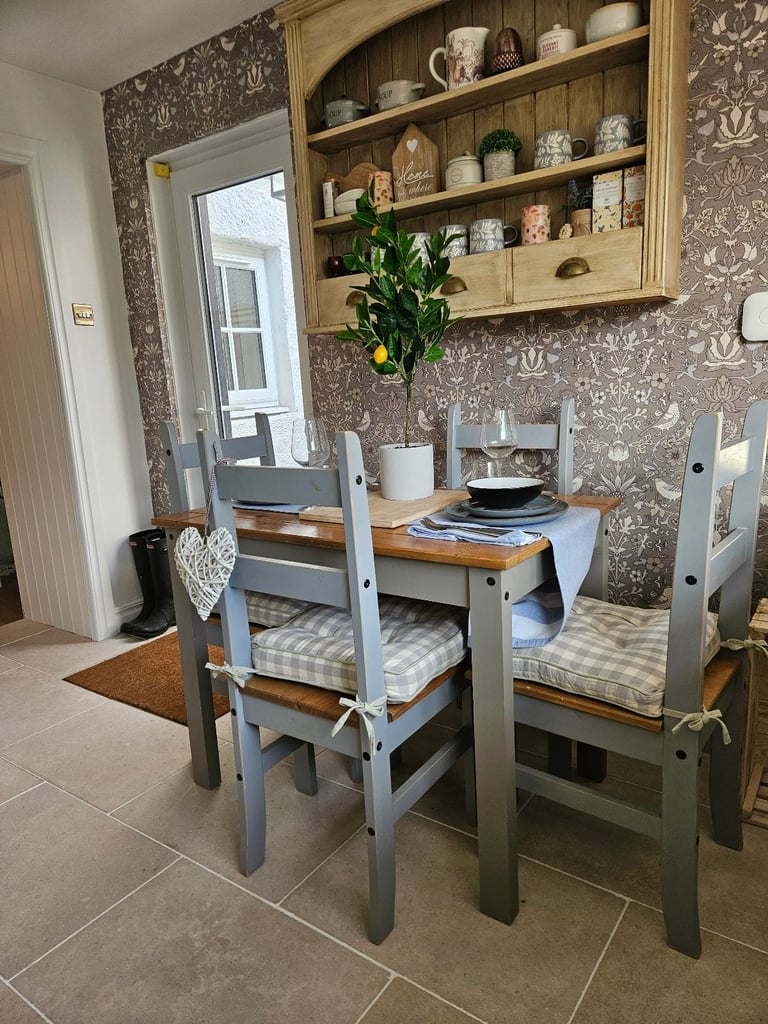 Dining Table and Chairs and cushion pads