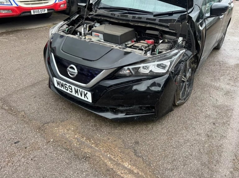 2020 NISSAN LEAF TEKNA ELECTRIC AUTO DAMAGED SALVAGE