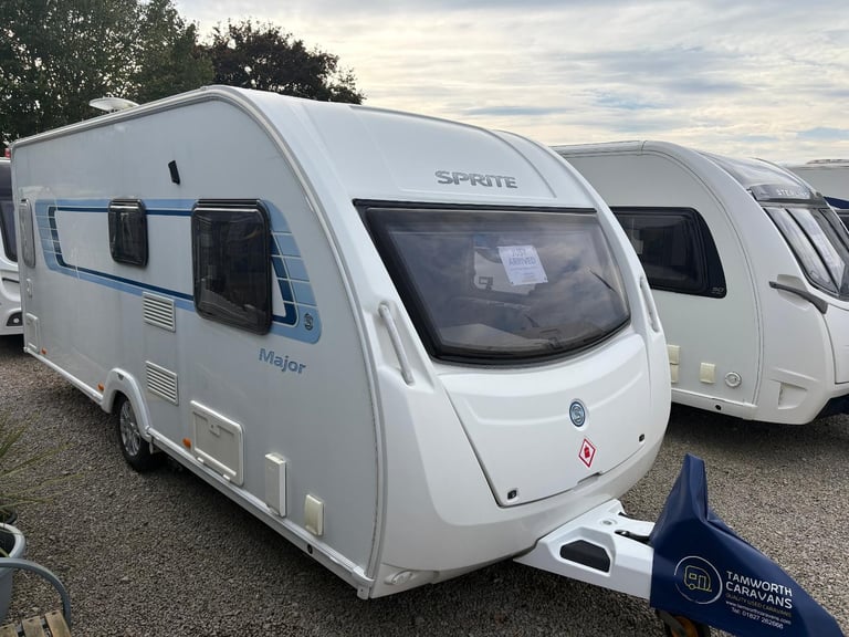 SPRITE MAJOR 4  - 4 BERTH CARAVAN, SIDE LOUNGE AREA ,END WASHROOM & MOTORMOVER