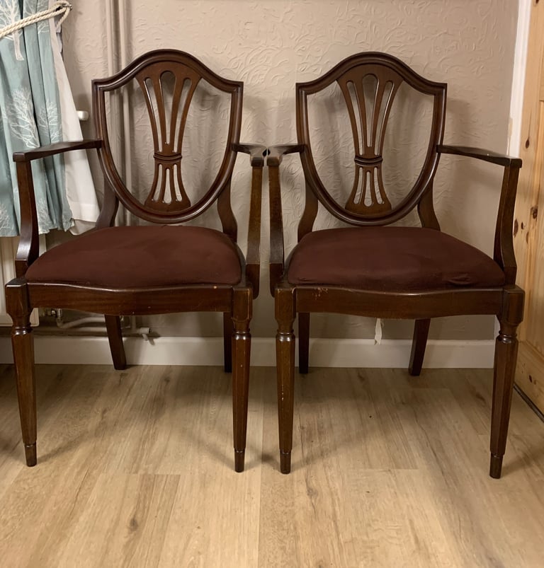 Two carver chairs 