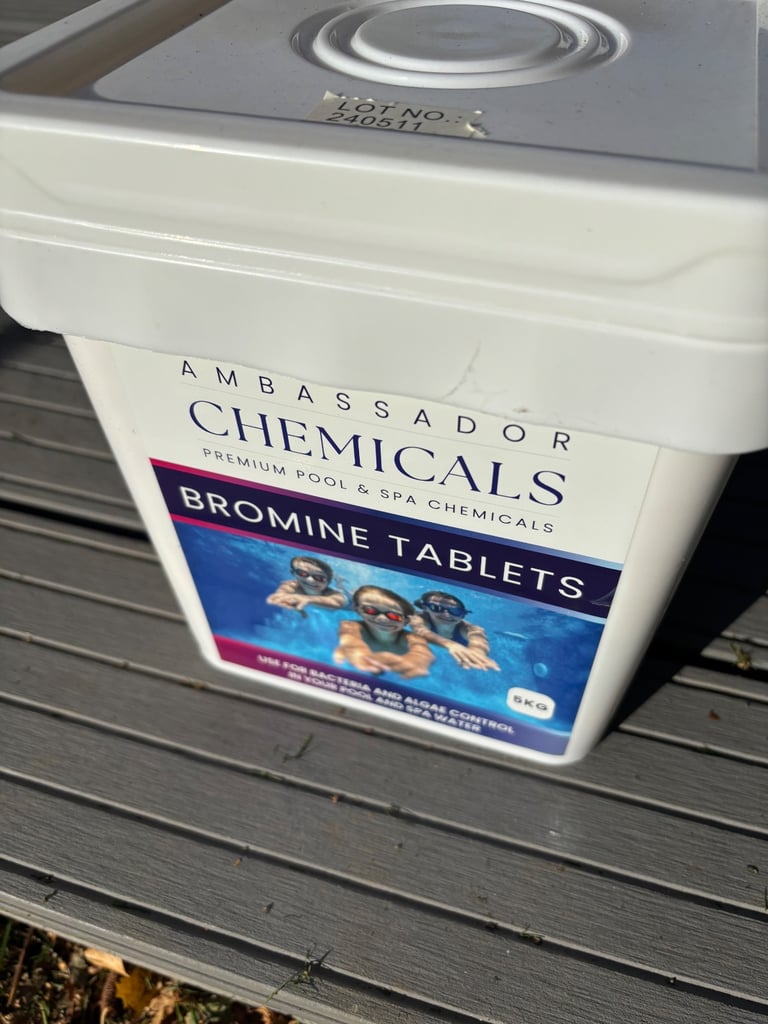 5kg Bromine tablets for hot tub spa, pool