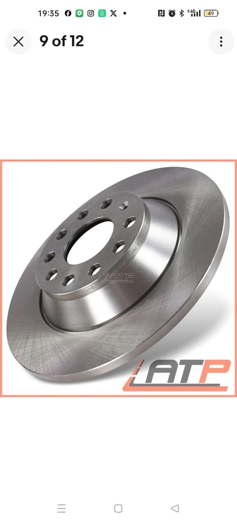 image for Audi A6 C6 rear brake set discs and pads 