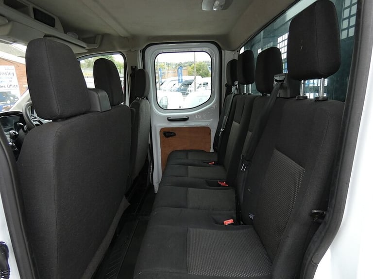 2017 17 FORD TRANSIT DOUBLE CAB TIPPER 81K 7 SEATER LOOK