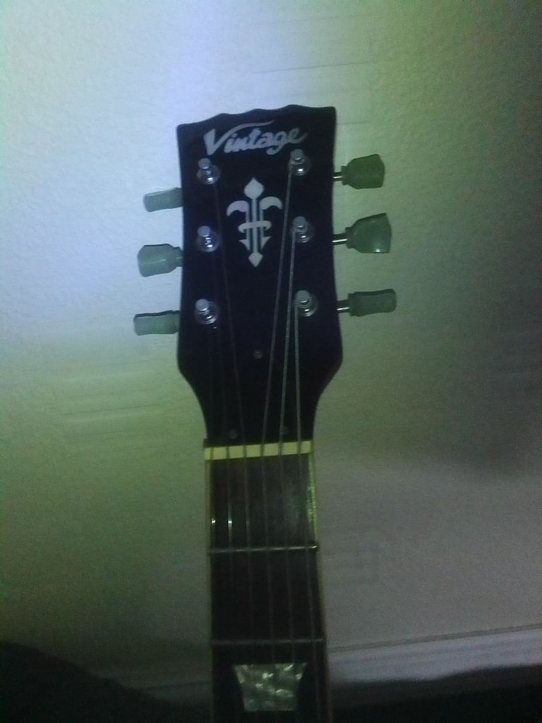 Vintage Les Paul style elec guitar LEFT HANDED