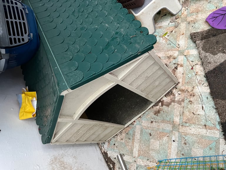 2 pvc dog kennels , clip together sections , see details. 