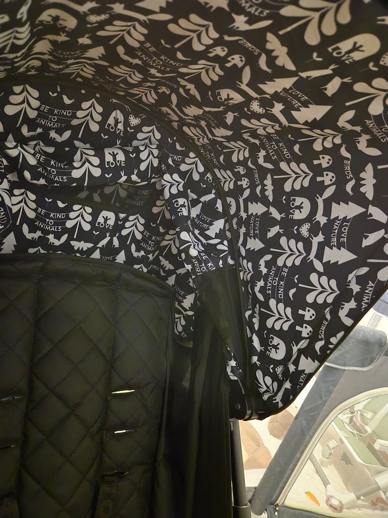 Cosatto Supa 3 Stroller Buggy - Silhouette Black Quilt - FROM BIRTH - Full Set