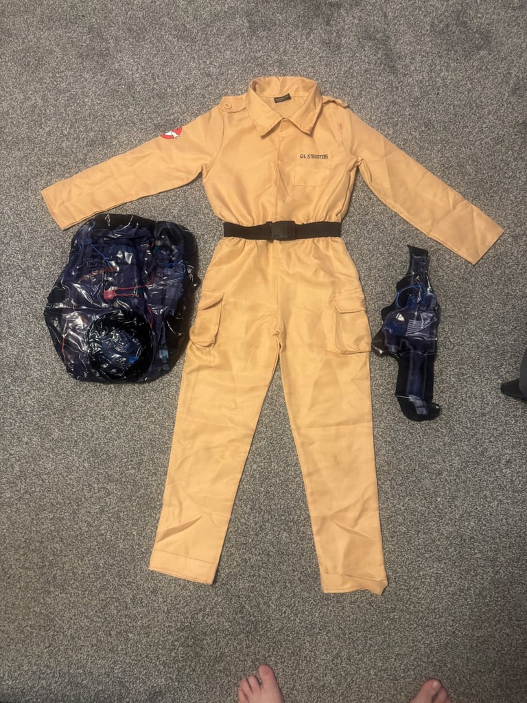 Ghostbusters Halloween jumpsuit kids medium 