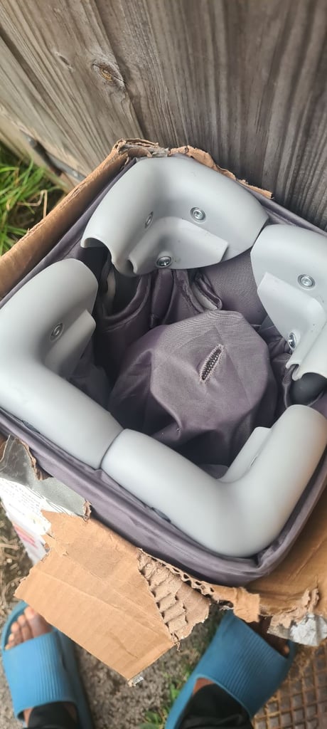 Red Kite Grey Sleep Tight Travel Cot
