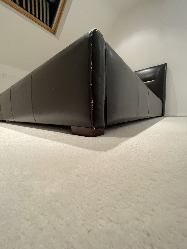 King Size Faux Leather Ottoman Bed Frame