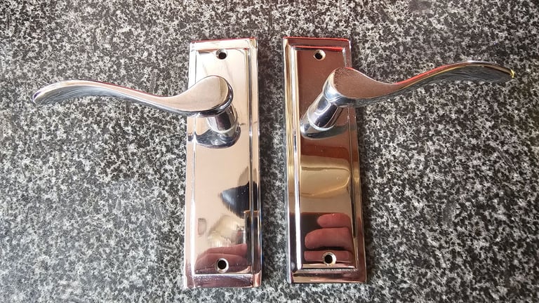 10 Chrome Door Handles 