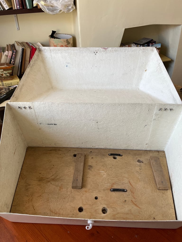 Camping trailer tent storage box 