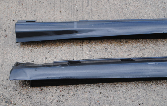 2015 FORD FOCUS MK3 LEFT+RIGHT PAIR SKIRT SILL COVERS BLACK