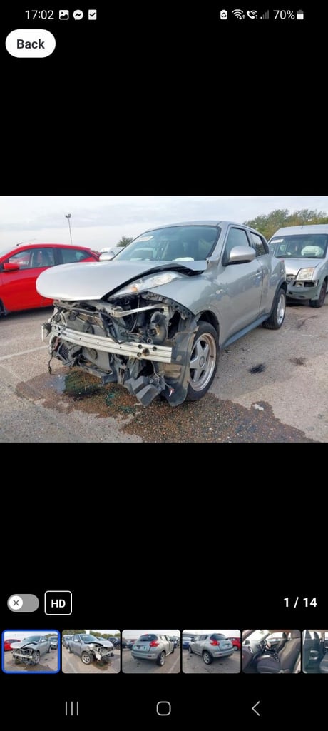 Nissan juke 2013 breaking 