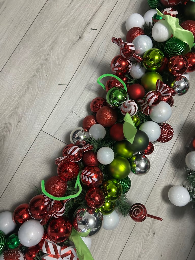 image for Grinch Xmas garland & wreaths for sale new
