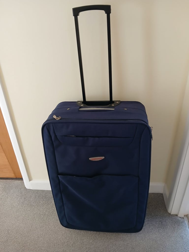 Large Navy Blue Suitcase 