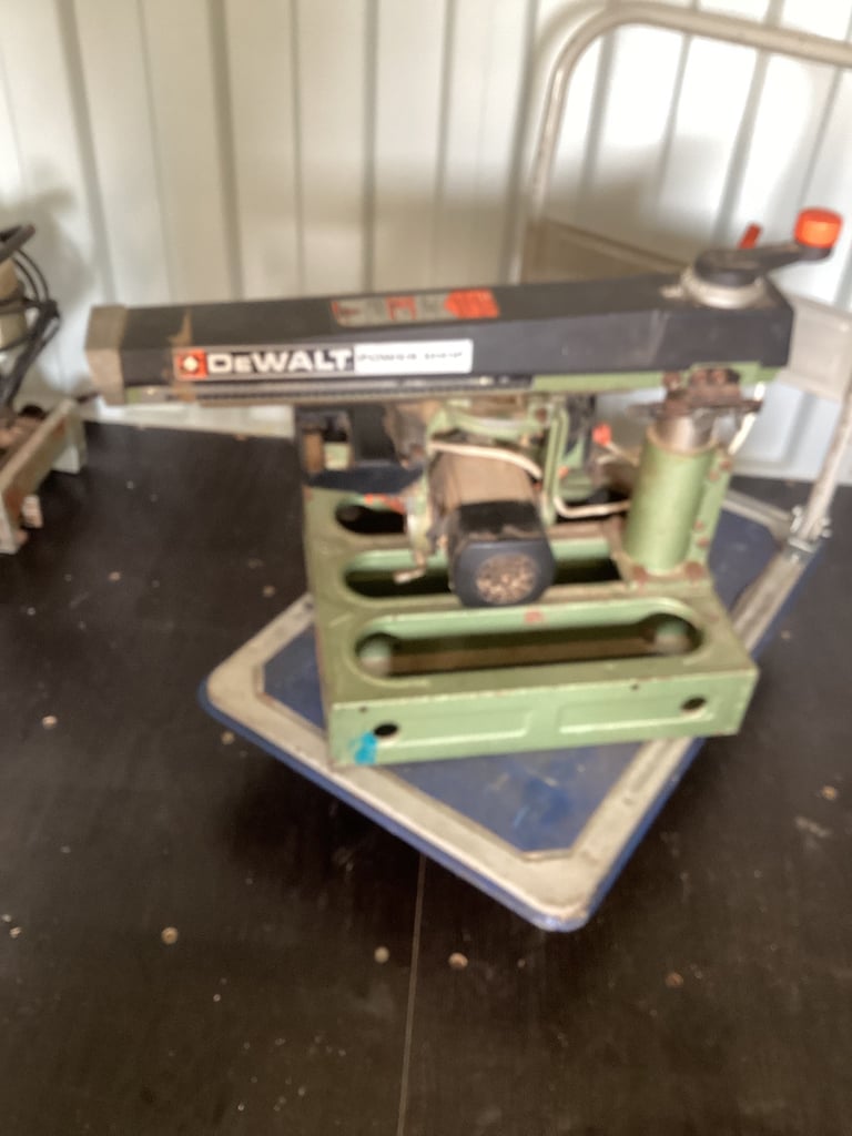 De Walt power shop radial arm saw 240 v