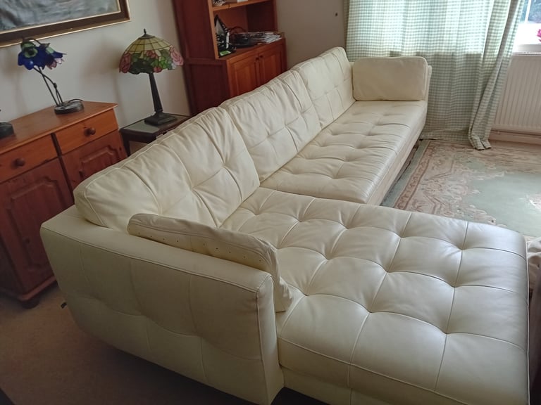 Leather dwell L Shaped sofa