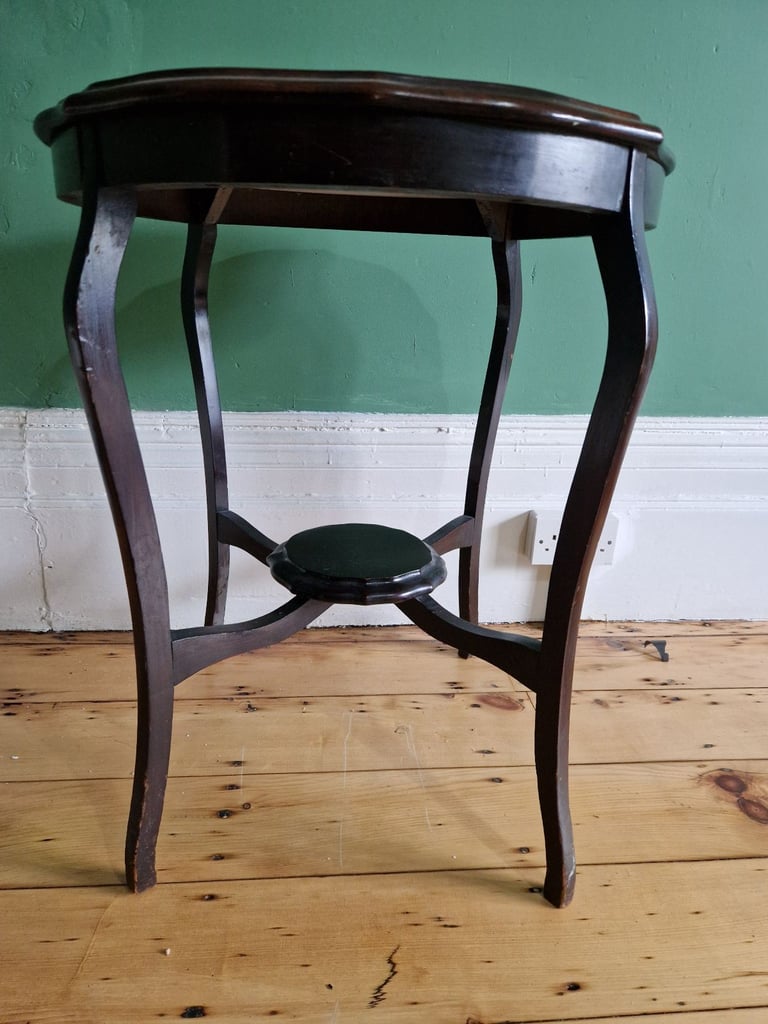 Antique Edwardian mahogany occasional or side table 98cm H x 60cm W