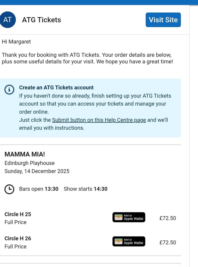 image for Mamma Mia Ticket's 