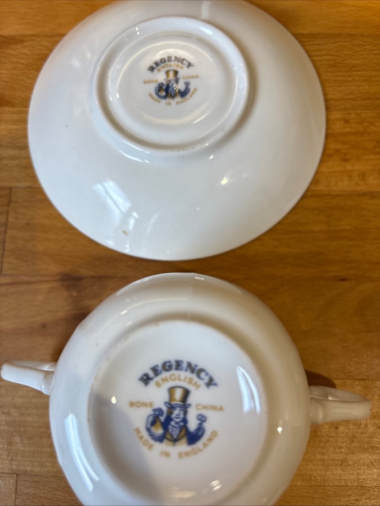 Regency English bone China double handled tea cup