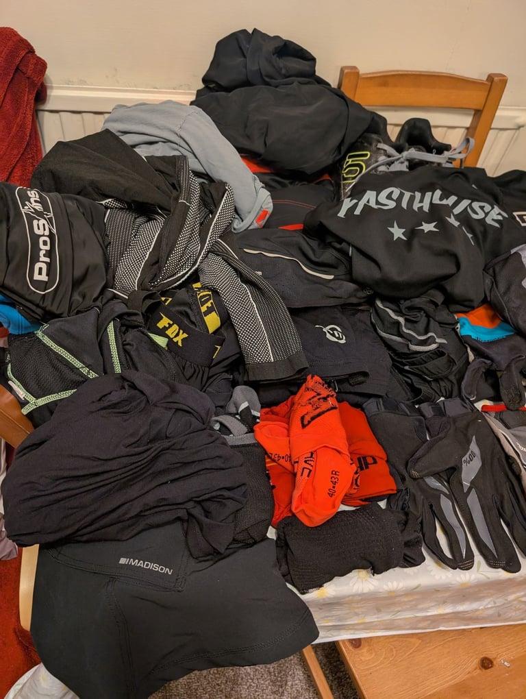 Job lot bundle MTB clothing and equipment 