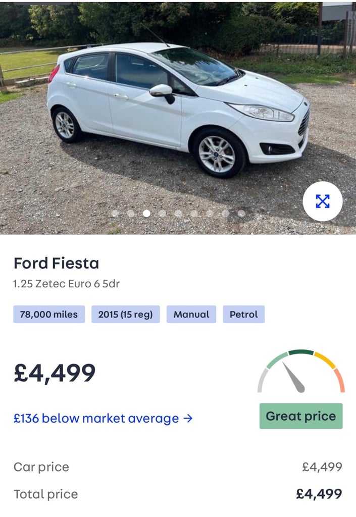 Ford FIESTA 2015, Manual 1.2 petrol, low millage, long mot, px or swap, 5 doors