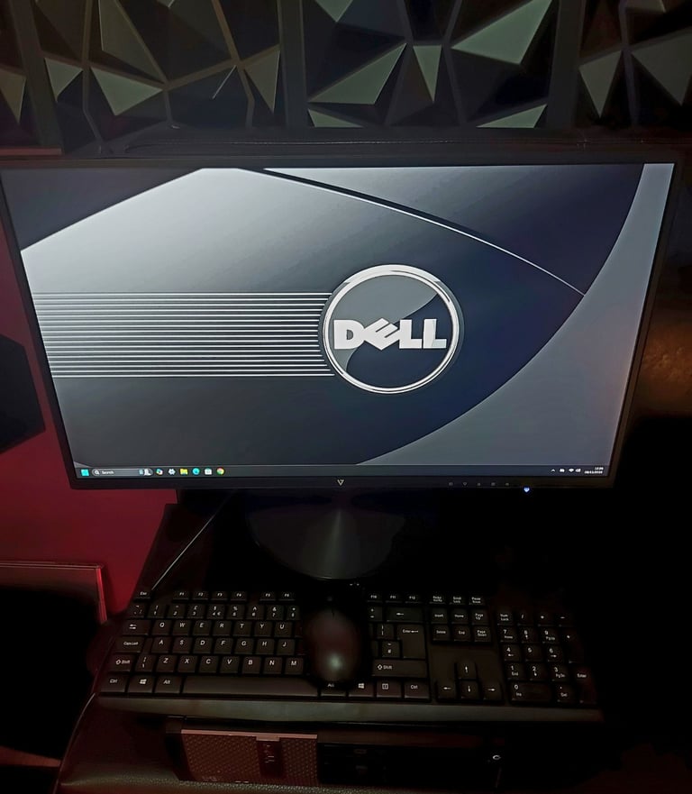 image for Windows 11 Pro Dell Full PC Package/24" HD Monitor/Brand New Wireless Keyboard & Mouse