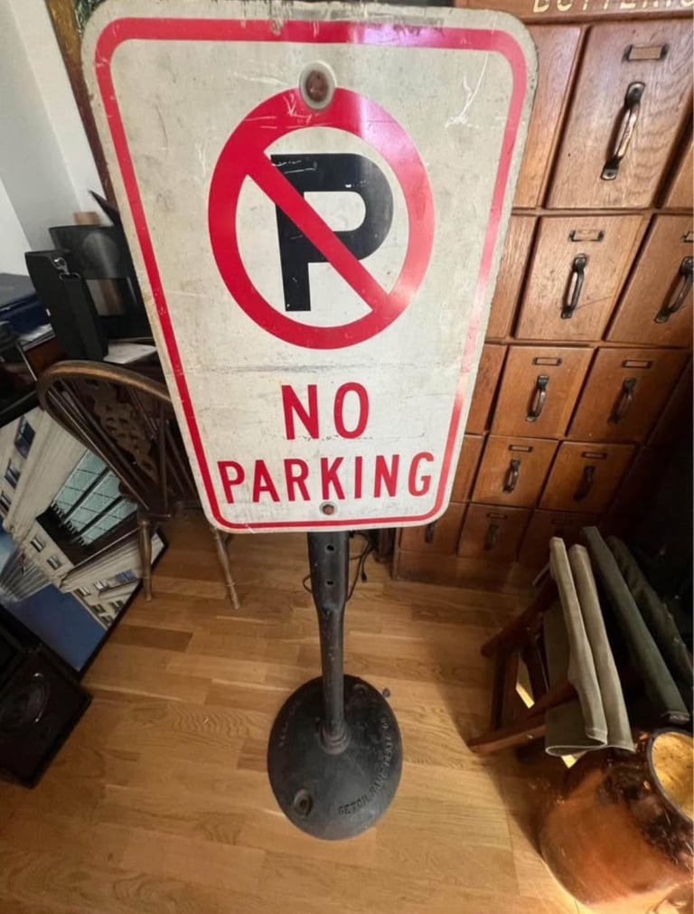 image for Rare Vintage US No Parking Sign
