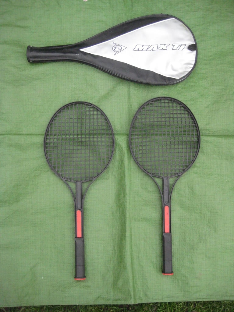 image for Two 20 Inch Toy Tennis Racquets and a Racquet Cover for £5.00