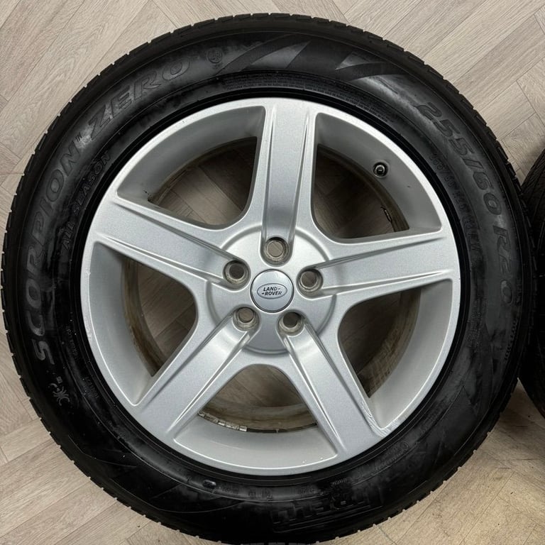 20'' GENUINE LAND ROVER DEFENDER 5 SPOKE 5094 ALLOY WHEELS TYRES ALLOYS 5X120