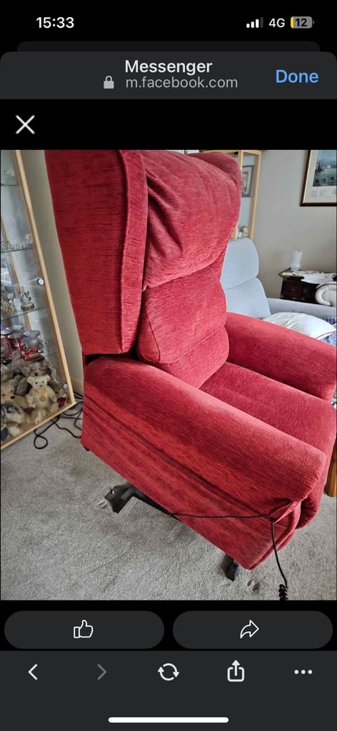 Can deliver red electric riser recliner armchair mobility chair lift tilt sit to stand up