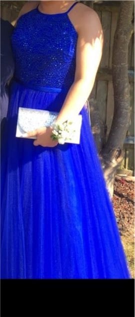Royal blue prom dress 