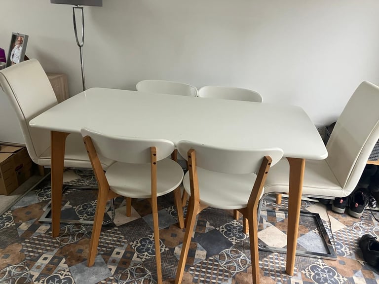 Scandi table and chairs set