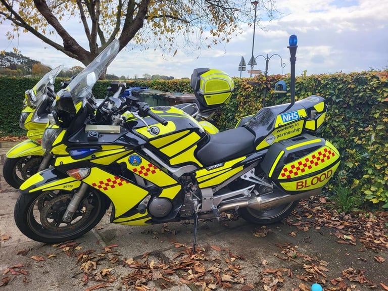 2009 09 YAMAHA FJR1300A FJR 1300 BLOOD EMERGENCY RESPONSE LIVERY LIGHTS ESCORT