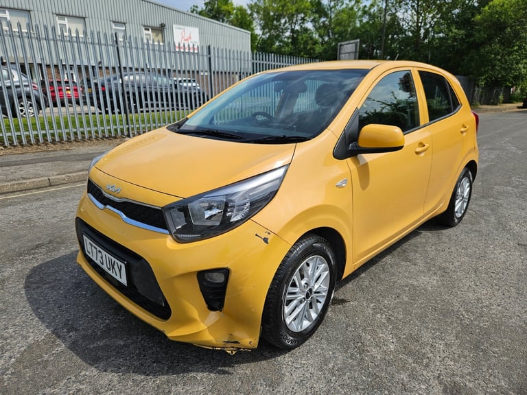 2023 73 Kia Picanto 1.0 2 5dr Yellow Damaged Salvage 