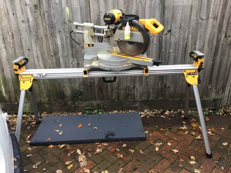 image for Dewalt 706 12” sliding mitre saw with stand. Selling due to retirement.