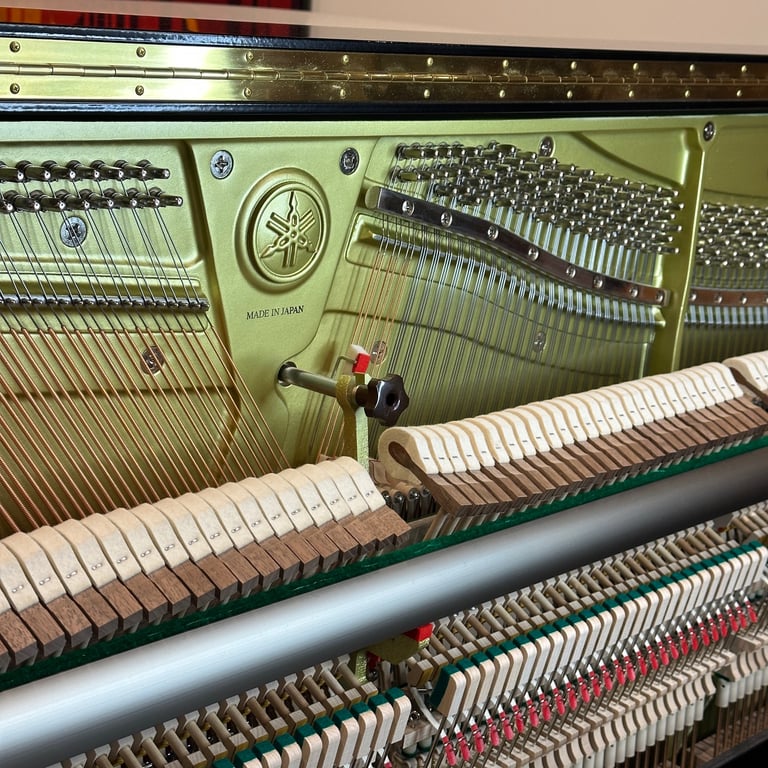 Yamaha YUS3 Upright Piano (2024) Black Polyester | Delivery, Tuning, Stool, Warranty