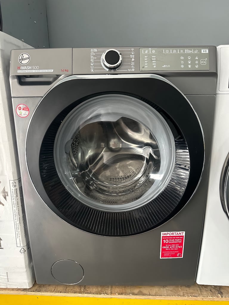 Hoover H-wash 500 silver good condition 10KG A++ washing machine 