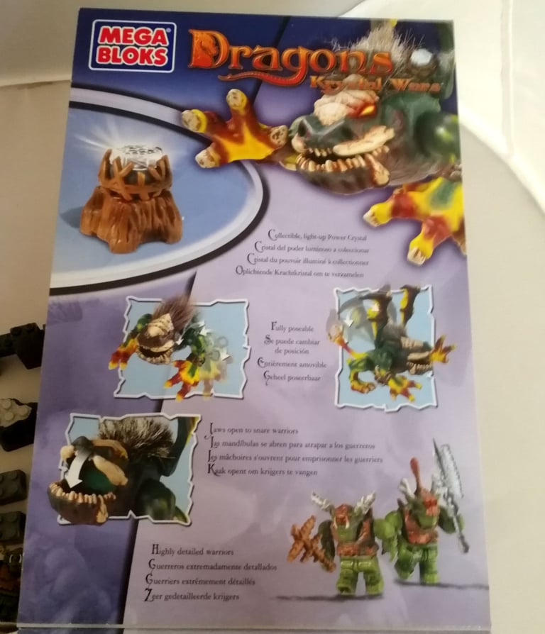 Mega Bloks Dragons Krystal Wars 9873 Vorgan Attack With Extra Vorgan Figure