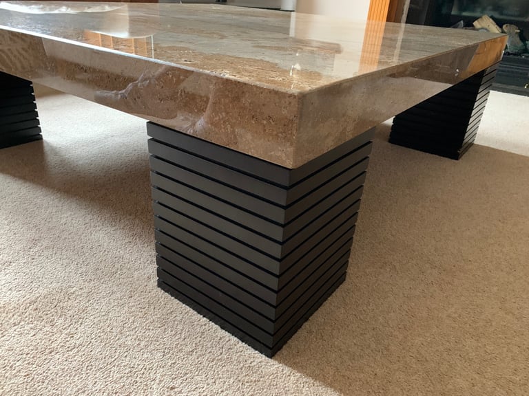 Coffee Tables - Large Stone - 2 x matching side tables & 1 x centre table by Stone International