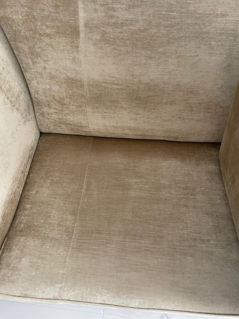 Laura Ashley knoll  crushed gold 3-4 seater sofa 