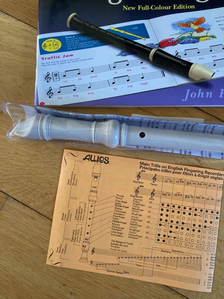 New recorder and used book