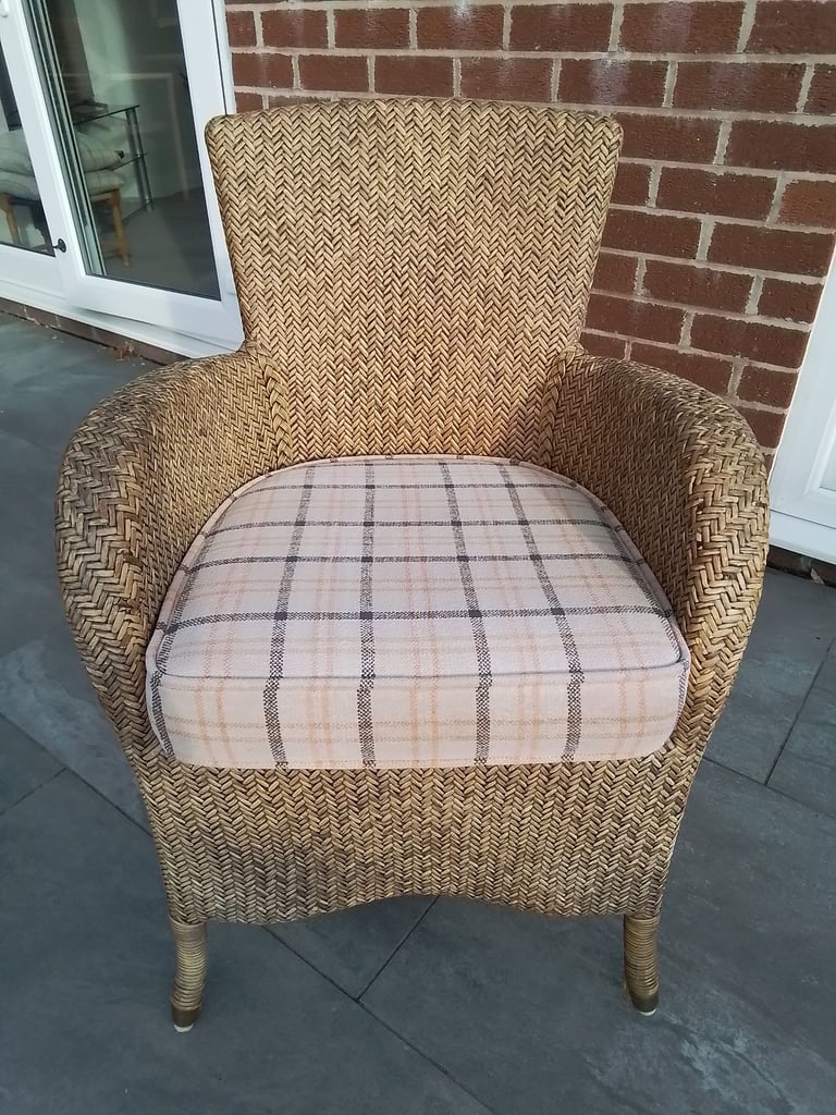 Wicker Chair with Cushion