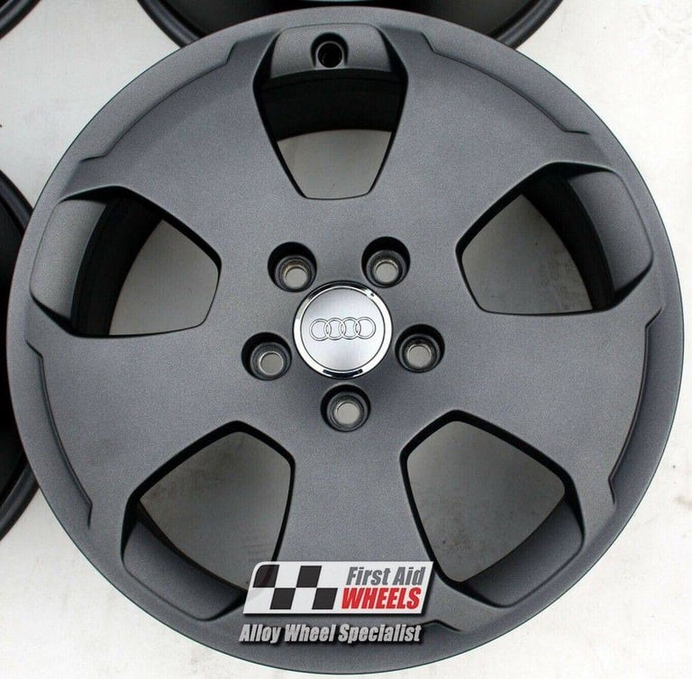 image for R156AM Swap AUDI A3 8P 4X 17'' GENUINE 5 HOLE MATT ANTHRACITE GREY ALLOY WHEELS